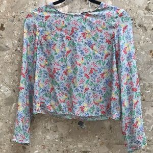 Zara floral blouse